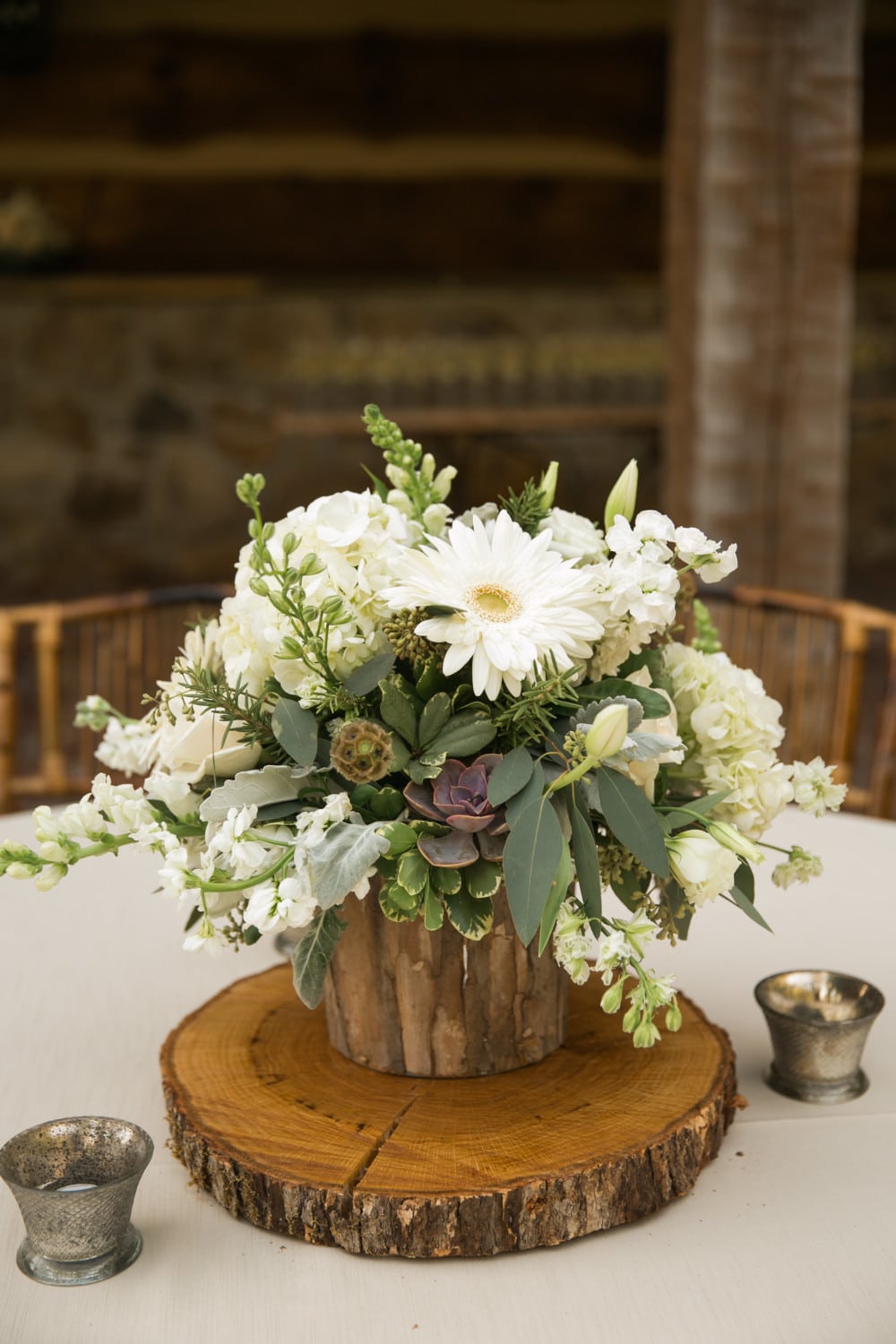 Swann Lake Stables M.Elizabeth Events Dupioni Linens Flowerbuds