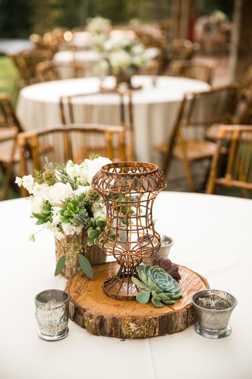 Swann Lake Stables M.Elizabeth Events Dupioni Linens Flowerbuds