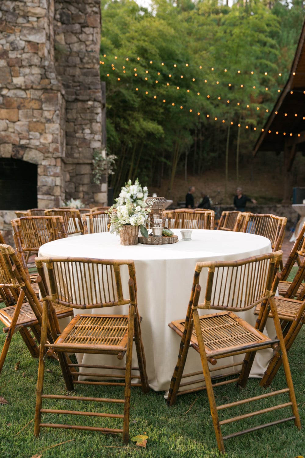 Swann Lake Stables M.Elizabeth Events Dupioni Linens Flowerbuds